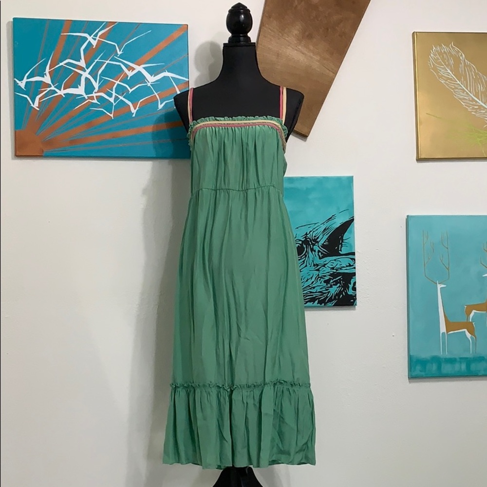 Charlotte Ronson 100% silk Maxi boho dress